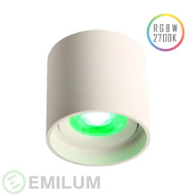 Lade das Bild in den Galerie-Viewer, LED Ceiling Spot 24V, 8W, RGBW/2700K, CRI90