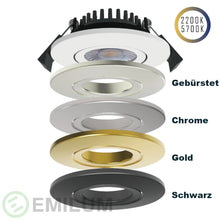 Lade das Bild in den Galerie-Viewer, LED-Swing Spot 24V, 5W, 2200K/5700K, CRI90 (Tuneable White, CCT)