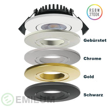 Lade das Bild in den Galerie-Viewer, LED-Swing Spot 24V, 5W, RGBW/2700K, CRI90