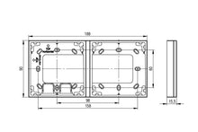 Lade das Bild in den Galerie-Viewer, Montagerahmen 2-Fach