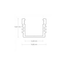 Lade das Bild in den Galerie-Viewer, PL2 LED AUFBAU-Profil 200 cm, hoch, LED Stripes max. 12 mm

