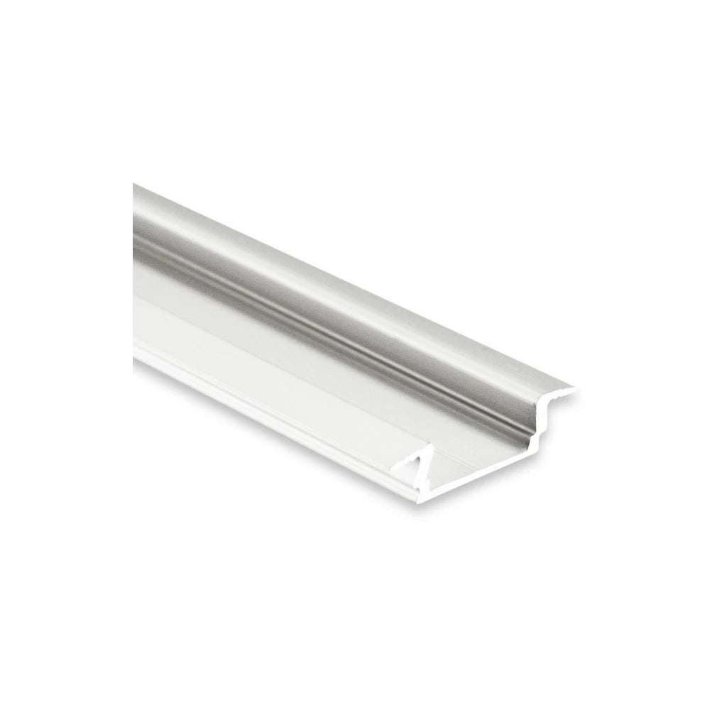 PL8 LED EINBAU-Profil 200 cm, flach Flügel, LED Stripes max. 12 mm